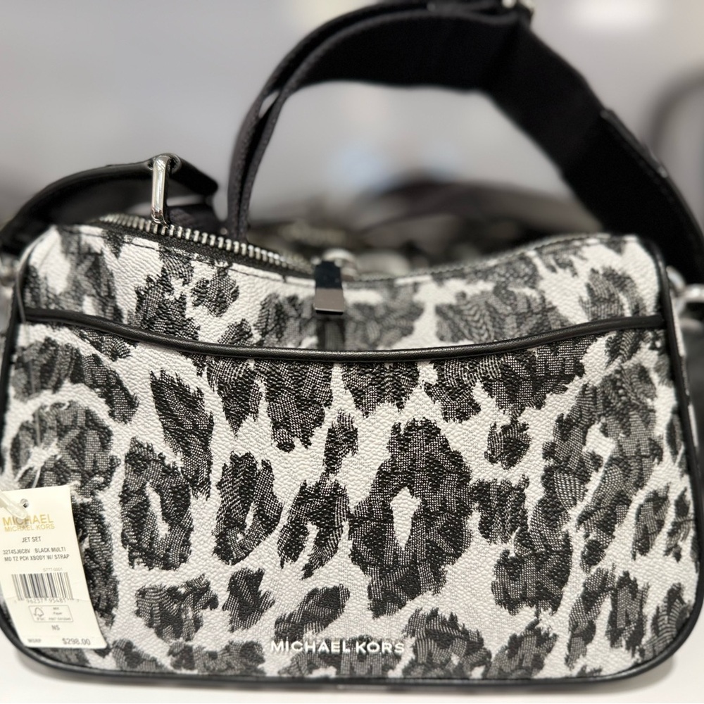 Michael Kors Black and Gray Women's Bag
